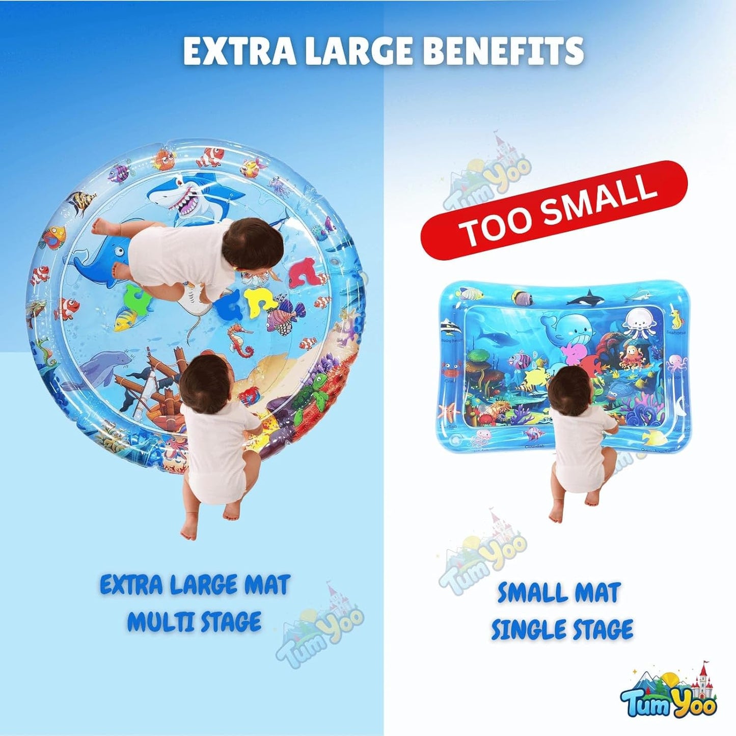 Baby play mat for Sensary improvement & playfull tummy time with Sea animation