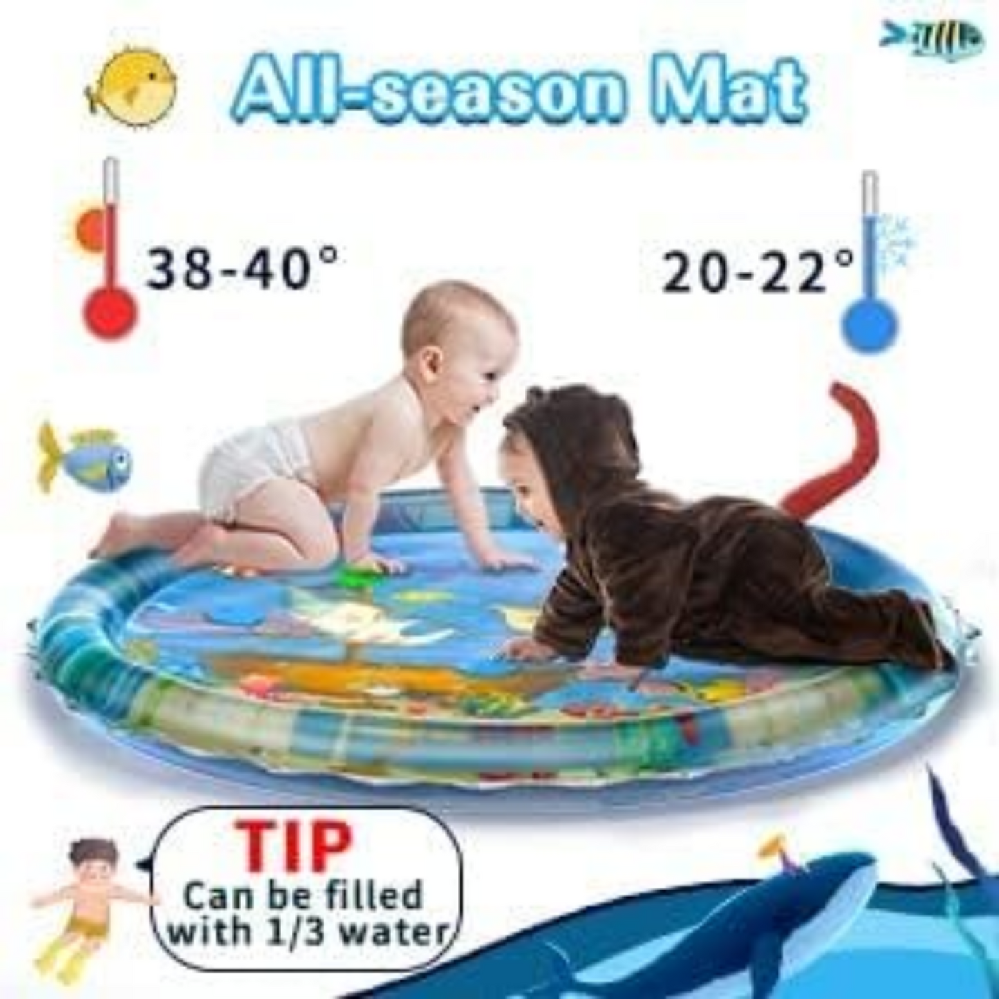TumYoo Baby Water play Mat with 6 months Gurantee for Quality Tummy time with your baby