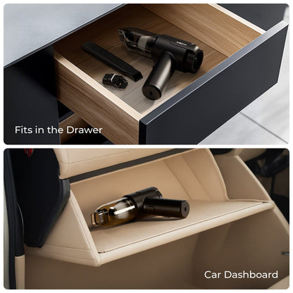 9000Pa Turbo Suction Cleaner | Cordless & Compact Design | Dual Function for Car, Home, Office & portable uses